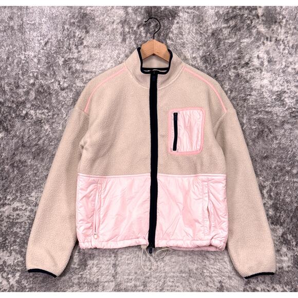 G/FORE Jacket Small Womens Pink Fleece Full Zip Golf - Picture 1 of 9